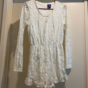 White Lace Romper